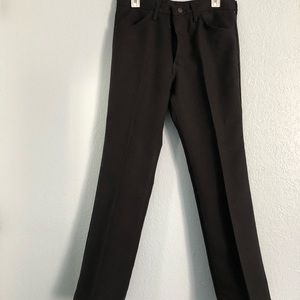 Wrangler Wrancher Mens Black Dress Jeans 82BK